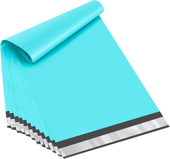 UCGOU 17.7x22 Large Poly Mailers Teal Shipping Bags Self-Sealing Waterproof and Tear-Proof Shipping Envelope for Small Business Mailers Poly Bags for Clothing, Books 50 Pack