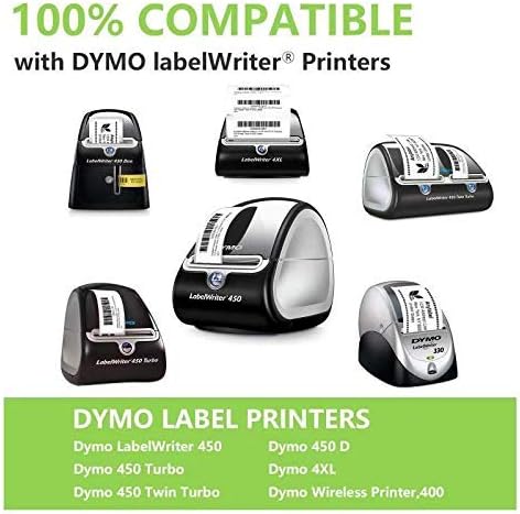 Compatible 2-1/4" x 1-1/4" Direct Thermal Labels Replacement for DYMO 30334 Barcodes Address Postage, Compatible with Rollo, DYMO 4XL & Zebra Desktop Printers (12 Rolls, 1000 Labels/Roll)