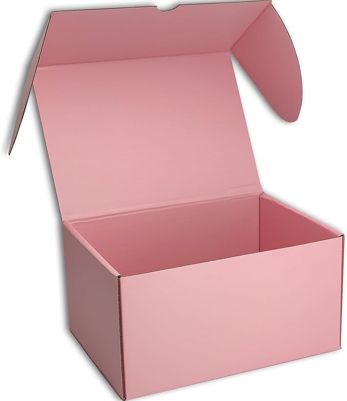 11x6x6 inches Small Shipping Boxes Set of 20 - Pink Mailer Corrugated Cardboard Boxes for Shipping Packaging Mailing Products