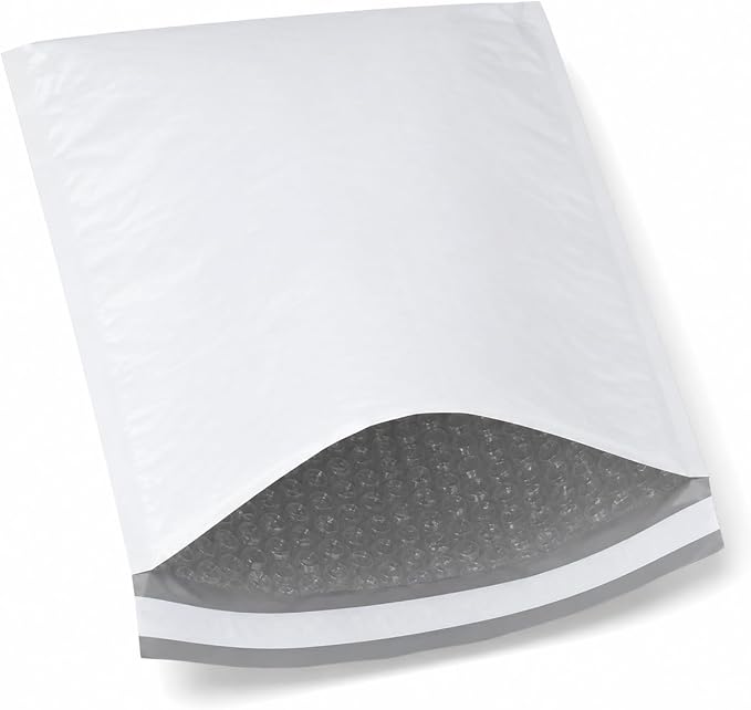 BOX USA Bubble Mailers 4" x 8" White (500-Pack) – Self-Seal Padded Envelopes with Bubble Lining, Poly Bubble Mailer Shipping Bags for Small Business, Ecommerce & Fulfillment Packaging