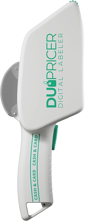 Digital Price Label Maker, Cash and Card Display, LCD Screen, Numeric Keypad