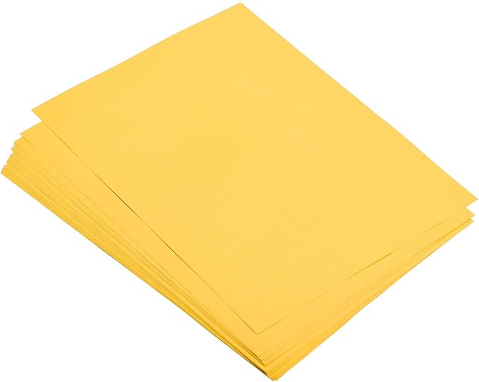 MECCANIXITY 100 Sheets Colored Copy Paper 8.3 x 5.8 Inch Printer Paper 80gsm Gold for Office Printing, Document Copying, Invitations, Forms, Art Projects