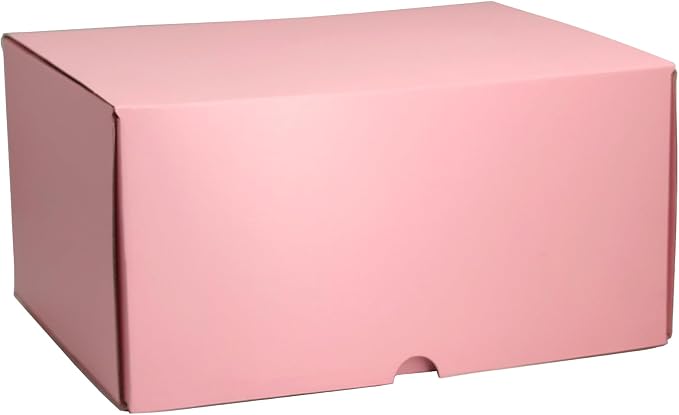 12x8x6 Shipping Boxes Pink Mailer Corrugated Cardboard Box Set of 15 | for Packaging, Literature, Packing, Mailing, Storage, Small Business, Moving, Gift, Supplies, Quick Fold, Tab Locking