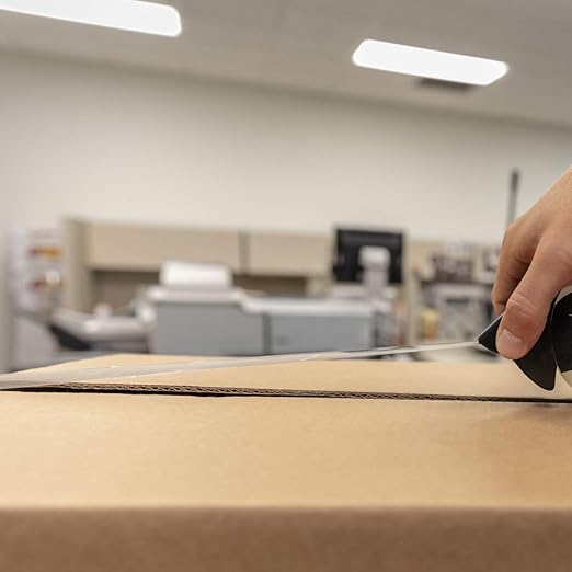 Duck Max Strength Clear Packing Tape with Refillable Dispenser – 2 Rolls of Maximum Strength Heavy Duty Packaging Tape for Shipping & Moving Boxes - 1.88 Inch x 54.6 Yards - Clear (284986)