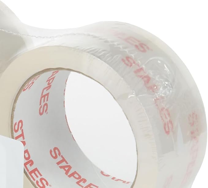 STAPLES Heavy‑Duty Shipping Packing Tape, 1.88” x 54.6 Yards — 6/Rolls