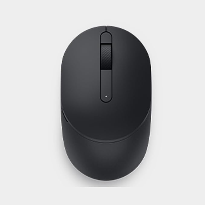 Dell Mobile Wireless Mouse - MS3320W, Wireless - 2.4 GHz, Bluetooth 5.0, Optical LED, Mechanical Scroll, 1600 DPI, 3-Buttons - Black
