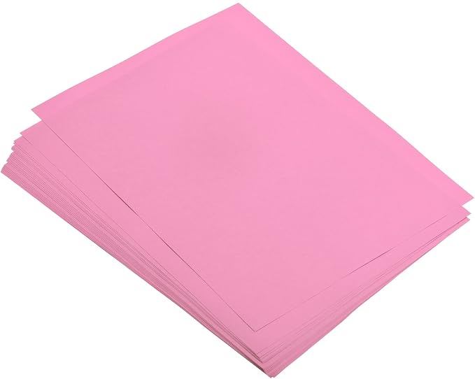 MECCANIXITY 50 Sheets Colored Copy Paper 8.3 x 11.7Inch Printer Paper 80gsm Pink for Office Printing, Document Copying, Invitations, Forms, Art Projects