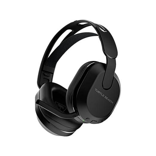 Turtle Beach Stealth 500 Wireless Amplified Gaming Headset for PS5, PS4, PC, Nintendo Switch, & Mobile – 40-Hr Battery, Bluetooth, Memory Foam Cushions, Flip-to-Mute Mic, EQ Presets – Black (Renewed)