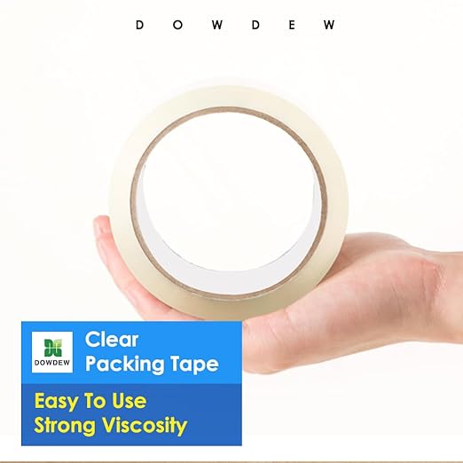 Clear Packing Tape, Heavy Duty Packaging Tape 1.88 inch x 55 Yards Refill Roll for Shipping Mailing Moving [Ultra Strong - Super Thick] (3 Rolls / 165 Total Yards)