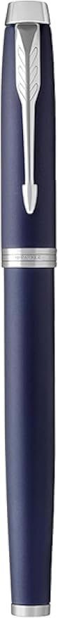 Parker IM Rollerball Pen, Matte Blue, Fine Point, Includes Black Ink Refill - Smooth Writing, Sleek, Polished, Professional, Desk Essentials