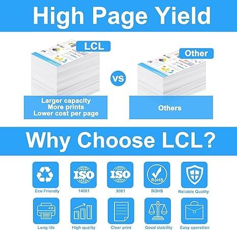 LCL TN229XL TN229 Black High Yield Toner Cartridge Replacement for Brother TN-229XL TN-229 TN229XLBK for MFC-L3780CDW HL-L3280CDW HL-L3220CDW MFC-L3720CDW HL-L3295CDW HL- L3300CDW Printer (1-Pack)