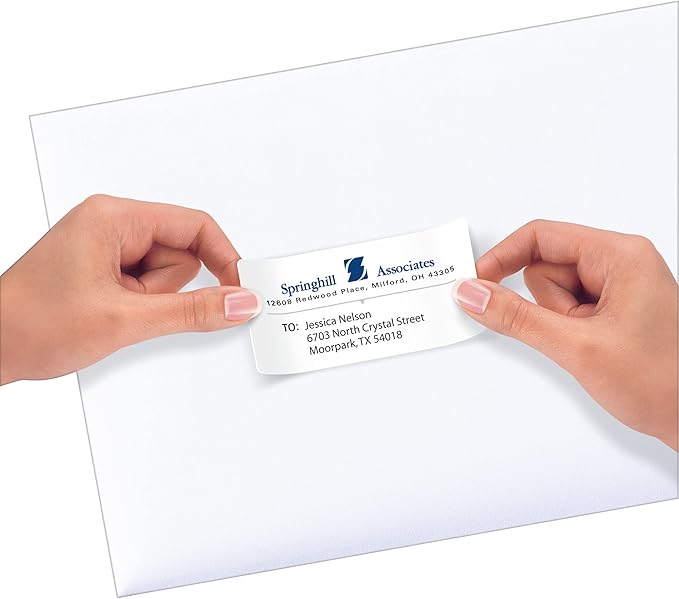 Avery Repositionable Shipping Labels for Inkjet Printers 2 x 4, Box of 250 (58163), White (Pack of 2)