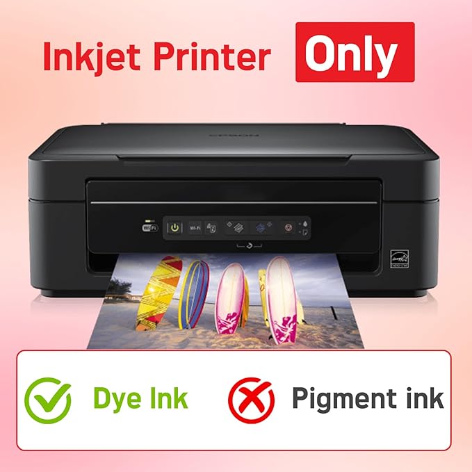 110 Sheets Thick Double Side Glossy Photo Paper 8.5x11 Inches 69lbs for Inkjet Printers and Dye Ink 260Gsm Suitable for Inkjet Printing Printer