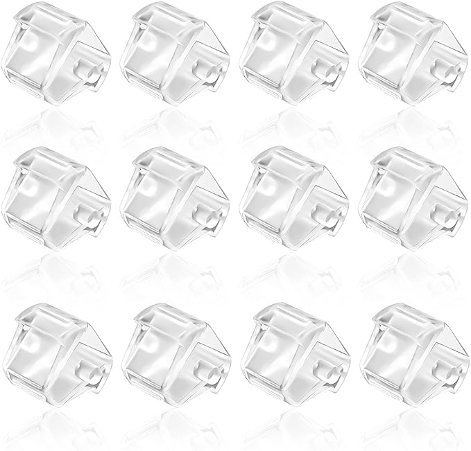 12pcs Tape Dispenser Core, Plastic Tape Dispenser Replacement Core Transparent Tape Dispenser Roll Insert Tape Dispenser Parts for Office Home School Supplies