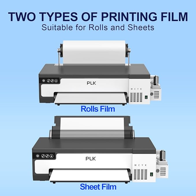 PLK A3 DTF Printer,XP600 DTF Machine,Roll Feeder & Film-Cutter,Double-Speed,Upgraded L18058 with White Ink Stirring System,Custom Garment Printing (A3 Printer+Oven)