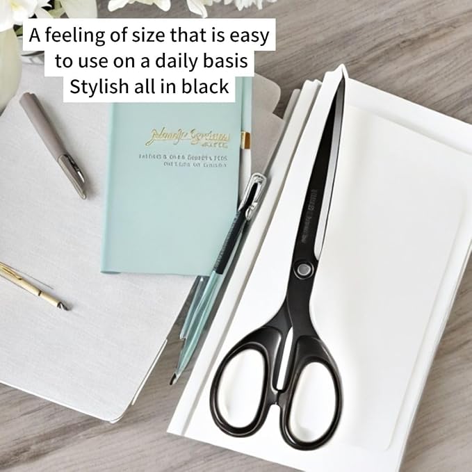 Japanese Scissors Fluorine Coating Stainless Steel Blade 7.3 inch | Multipurpose Scissors Seki Japan Office Shears for Cutting Paper Craft Fabric Photos
