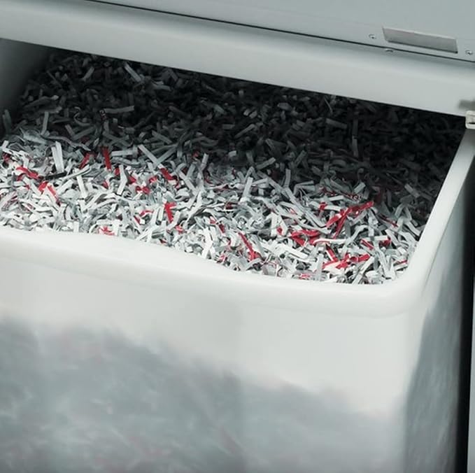 MBM DSH0316L Destroyit 3104 P-5 Strip-Cut Centralized Office Shredder, 3/32" x 5/8" Strip Width, 18 ft./min Shred Speed, 32 Gal. Shred Volume, 14-17 Sheet Capacity, 12" Feed Opening, 1 Horsepower