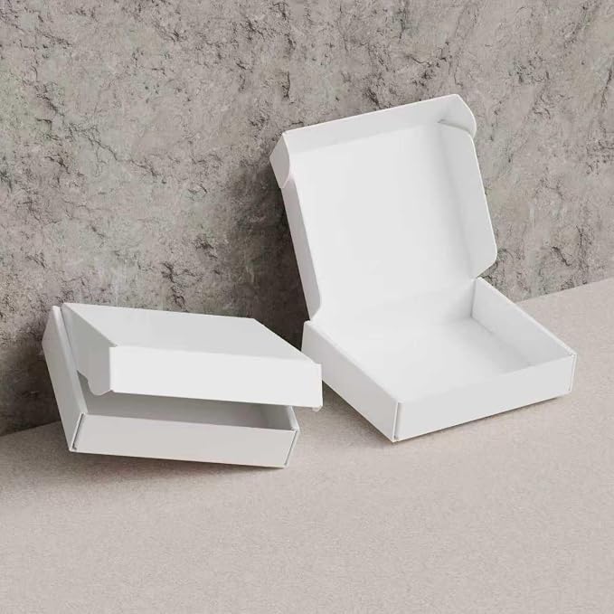 Corrugated Shipping Boxes13x10x2Inches, 30Pack Kraft Cardboard Literature Mailers, Durable Small Business Mailing Boxes for Packaging & Shipping Supplies,White,Shipping boxes made from recycled paper
