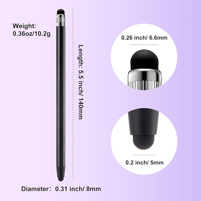 ChaoQ Stylus Pen for Touchscreen, 6pcs Stylus Pen for iPad iPhone Android | High Sensitivity and Precision, Suitable for iPad iPhone Android and All Touch Screens
