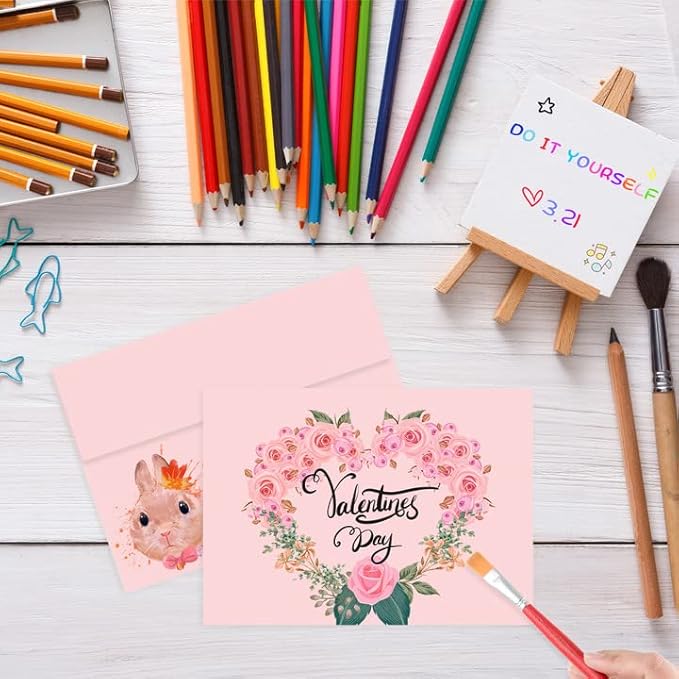 4x6 Pink Envelopes For Invitation, A6 envelope 4.75 x 6.5 inch, 4X6 Envelopes for A6 cards,Self Seal envelopes for weddings, greeting cards,baby shower,photos,birthday (50, Pink, A6)