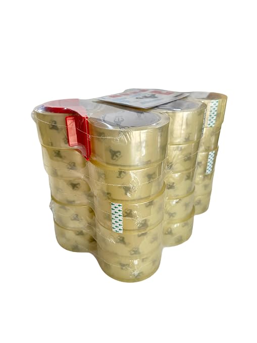 Strong Man Heavy Duty Packing Tape, 36 Rolls of 2.8 mil x 1.88 in x 65 Yards, Ultra Strong, Super Clear, Refill for Packaging and Shipping Supplies,