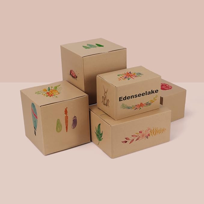 EdenseeLake 40 Pack 8x6x4 inches Shipping Boxes Small Cardboard Boxes for Packing, Moving, Mailing, Brown