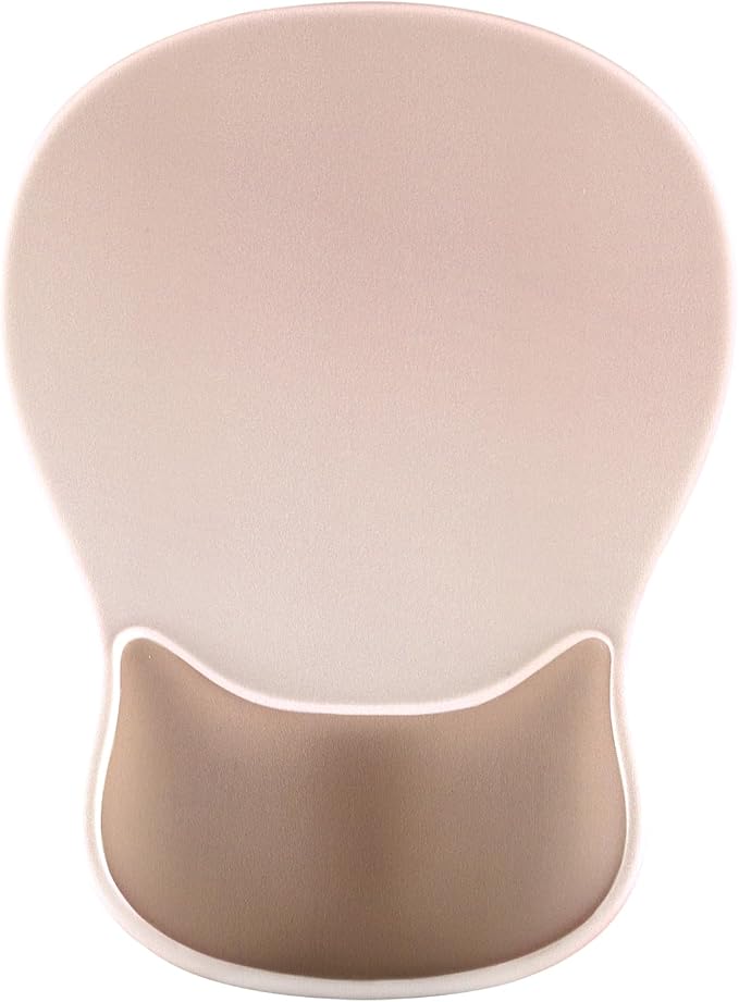 Ergonomic Mouse Pad with Wrist Rest - Gel Wrist Support Mousepad with Non-Slip PU Base for Computer, Laptop, Office & Home