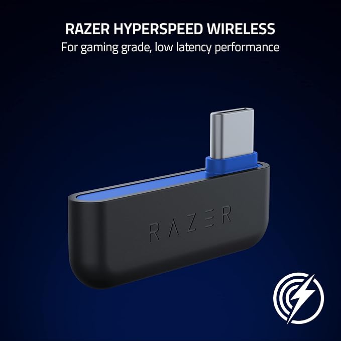 Razer Kaira Pro HyperSpeed Wireless Gaming Headset with Haptics for PlayStation 5 / PS5, PS4, PC, Mobile: Titanium 50mm Drivers - Hybrid Mic - Low Latency Bluetooth - 30 Hr Battery - White & Black