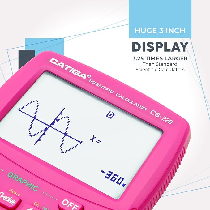 CATIGA Scientific Calculators with Graphic Functions, Graphing Calculators with Multiple Modes, Scientific Calculators for Students, High School or College Courses, Calculadora Cientifica, CS-229