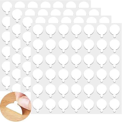 Sticky Tack Dots Easy to Peel, Clear Museum Putty Glue Gel Double Sided Mounting Sticky Tack for Action Figures Wall Hanging, Crafts, Balloons, Poster, Decorations