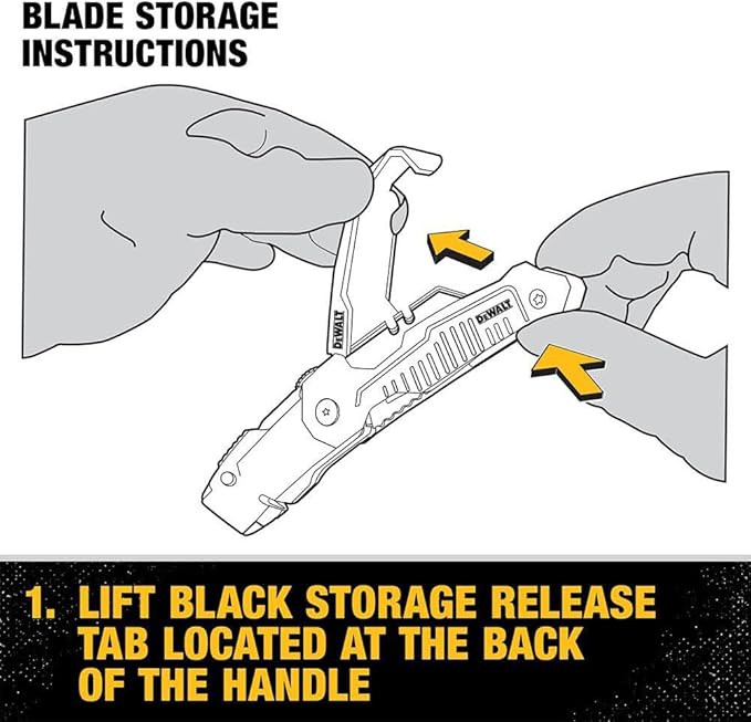 DEWALT DWHT10035L Folding Retractable Utility Knife