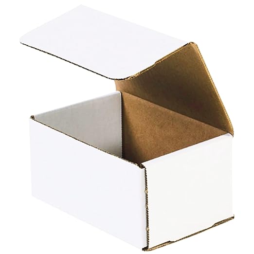 BOX USA Shipping Boxes Small 6"L x 4"W x 3"H 50-Pack - Corrugated Cardboard Box for Moving, Mailing, Packing, Packaging and Storage