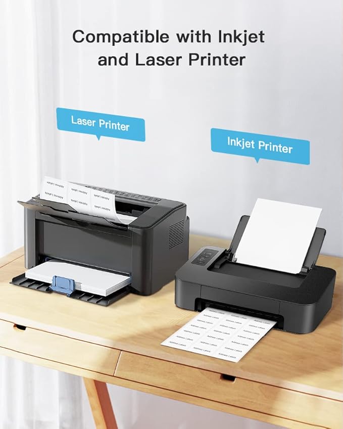 Shipping Address Labels, 1" x 2-5/8" Address Labels for Laser & Inkjet Printers, Mailing Labels, Strong Adhesive for FBA Label, Easy to Peel (25 Sheets, 750 Labels)