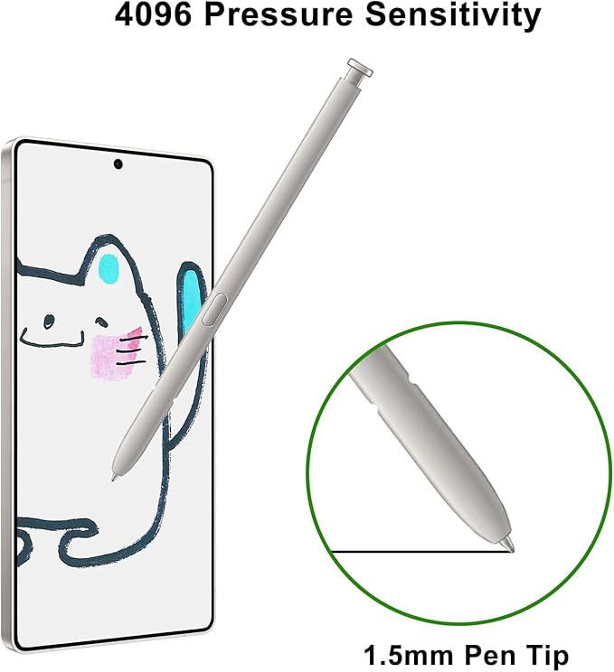 Galaxy S25 Ultra S Pen Replacement for Samsung Galaxy S25 Ultra Stylus Pen,S25 Ultra Pen Replacement for Samsung Galaxy S25 Ultra 5G 6.9 in All Versions S Pen,EJ-PS938BBEGUJ(Light Gray)