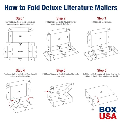Box USA 14" Deluxe Shipping Boxes 14"L x 10"W x 3"H, 50-Pack - White Box Mailers for Packaging, Storage, Gifts or Bulk Business Orders