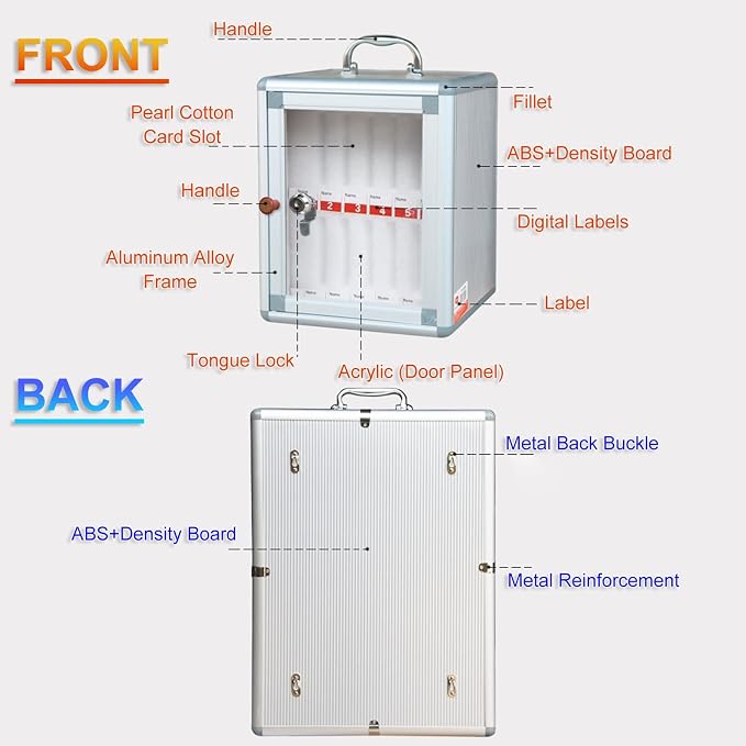 12/24/36/48/60 Slots - Cell Phones Storage Cabinet, for School, Office - Durable and Stylish, Aluminum Alloy Cell Phones Holder Storage Box (Size : 12)