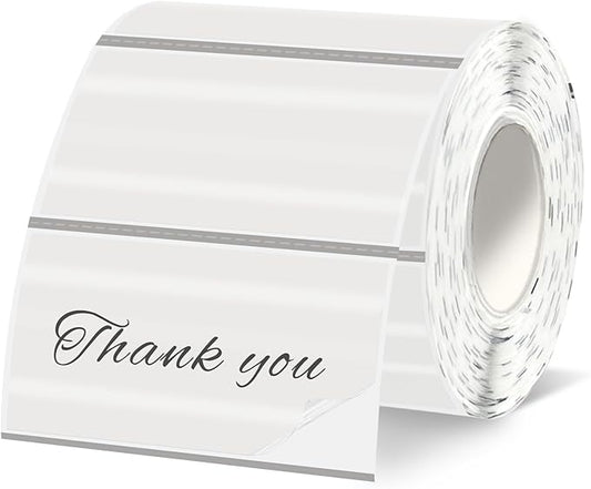 Starboling 2x1 Clear Thermal Labels,Address Barcode Self-Adhesive Thermal Printer Stickers for Logo Design,Name/Price Tag,Address