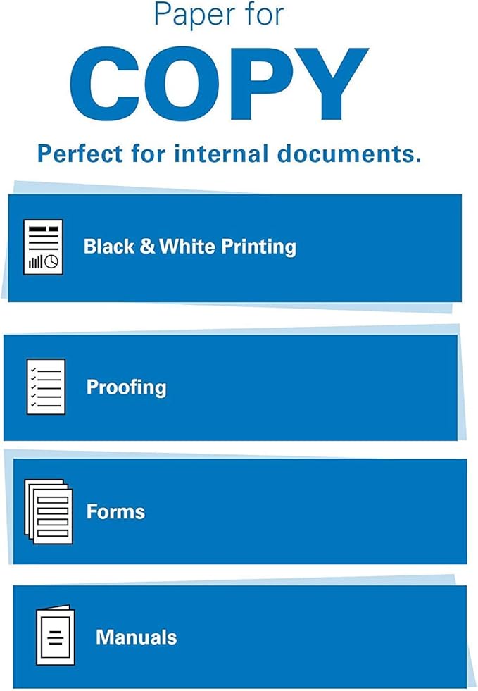 Hammermill Printer Paper, 20 lb Copy Paper, 8.5 x 11-5 Ream (2,500 Sheets) - 92 Bright, Made in the USA, 150600C
