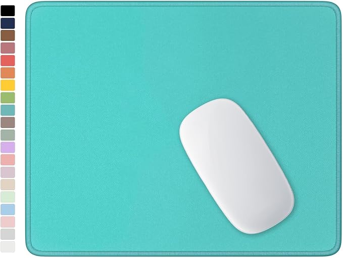 Hsurbtra Mouse Pad, Premium-Textured Square Mousepad 10.2 x 8.3 Inch, Stitched Edge Anti-Slip Waterproof Rubber Pretty Cute Computer Mat for Office Gaming Laptop Women Kids Malachite Green