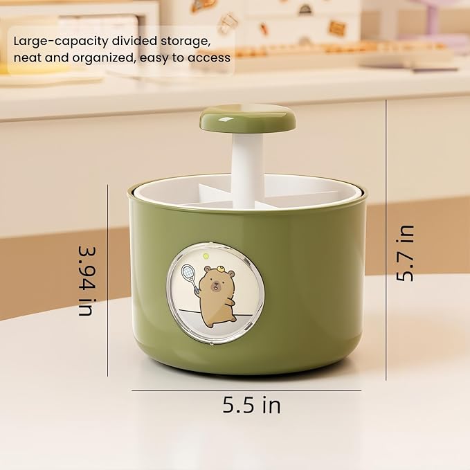 Cute 360 Rotating Desk Pen Organizer Holder, Art Supply Pencil Cup, Pencil Holder for Office, Home, School Organization Deals and Teacher supplies