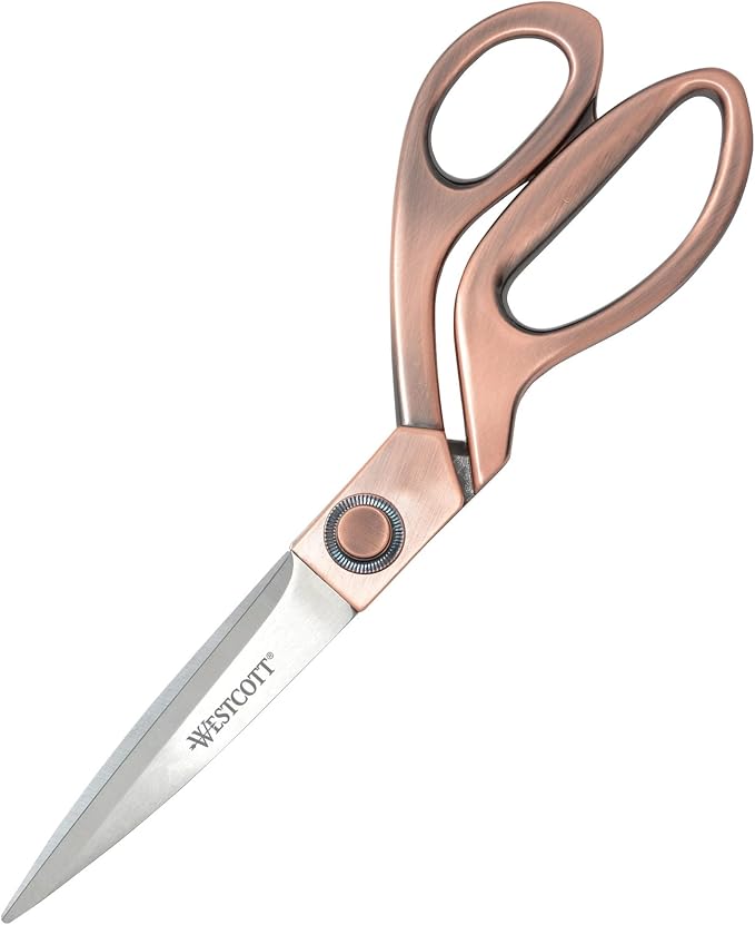 Westcott 16459 8-Inch Stainless Steel Copper-Finish Scissors For Office and Home
