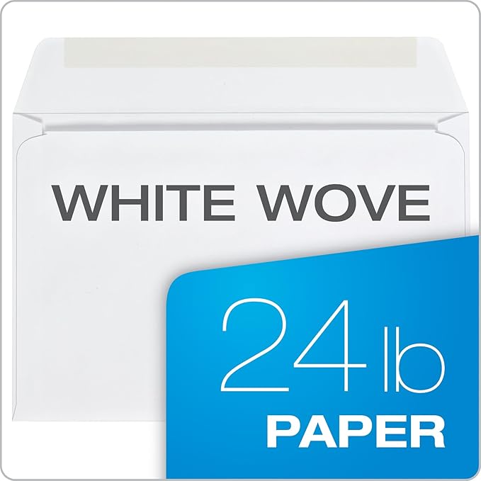 Columbian 6 x 9 Booklet Envelopes,Windowless,White,Gummed Closure,Mailing Envelopes,100/Box (COLO915),(Pack of 10)