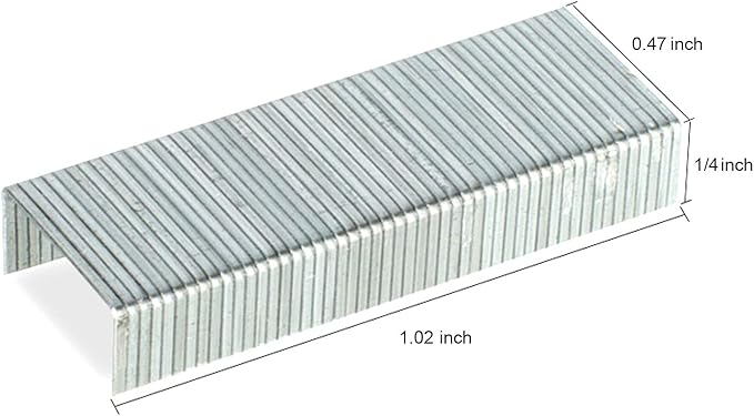 Deli 10,000 Staples, Fits Deli 25, 40 and 60 Sheet Capacity Staplers, Standard 1/4 Inch Length, 24/6, Jam Free Sharp Chisel Point Design, 10 Boxes of 1,000 Staples, Fits Standard Staplers(0012N)