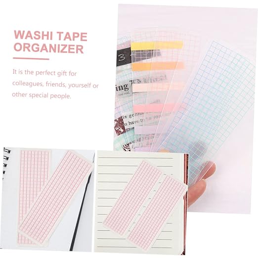 50Pcs Washi Tape Organizer Washi Cards Storage Bookmark Separate Office School Supplies Lightweight Ideal for Office and School Accessory