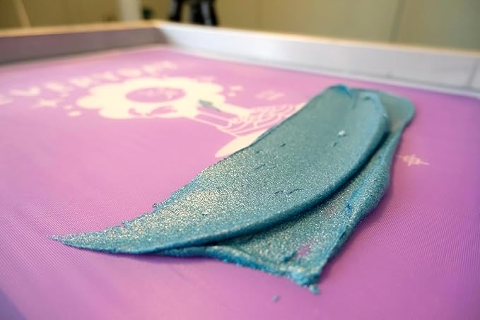 Rapid Cure® Plastisol Glitter Base (Glitter Not Included) – Mix with Glitter for Custom Sparkle Ink – Glitter Base for Screen Printing, Garment Design, and Apparel Decoration (Pint)