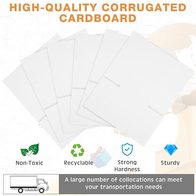 Yeaqee 72 Pcs Shipping Boxes Corrugated Cardboard Small Shipping Boxes for Packaging Mailing Packing Moving Small Business Storage Crafts Gifts(6x4x4 Inch,White)