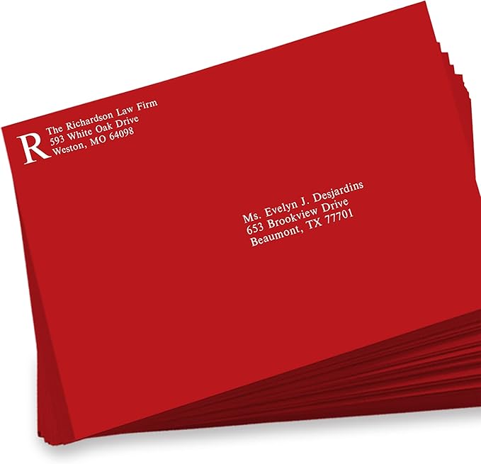 LUXPaper 9 x 12 Open End Envelopes | Peel & Press | Ruby Red | 80lb. Text | 500 Qty