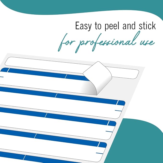 File Folder Labels 28 Sheets Light Blue File Labels a Total of 252 File Labels for File Folders