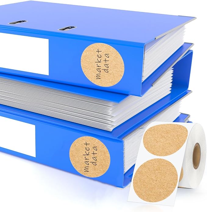 PARLAIM 2”Color Coding Labels Stickers,500PCS Round Adhesive Circle Dot Stickers for Inventory Kraft