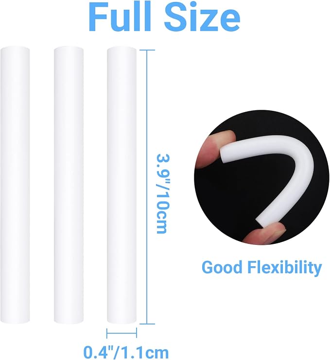 ENPOINT White Hot Glue Sticks Full Size, 36 Pcs 0.43 x 3.93 in Hot Melt Glue Adhesive EVA Sticks, EVA Crafts Glue Sticks for Arts, DIY, Home General Repair, Holiday Gift Crafts, Bonding, Decoration